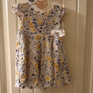 Cynthia Rowley Yellow and Blue Floral Kids Dress